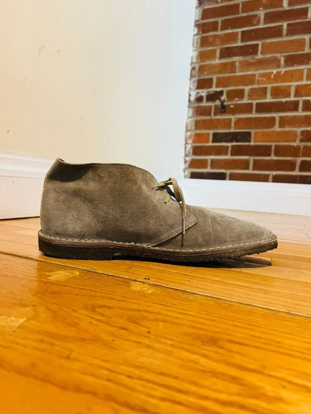 J.CREW MacAlister Chukka Boots 12 Men’s in Brown Suede Made in Italy